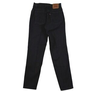 Levi's Jeans Women 12 30X34 Black Vintage 550 Relaxed Fit Tapered Leg USA Made